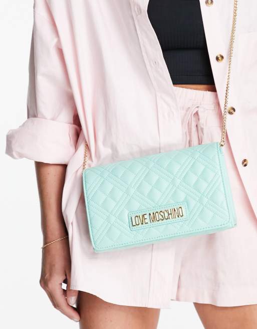 Love Moschino quilted crossbody bag in cream