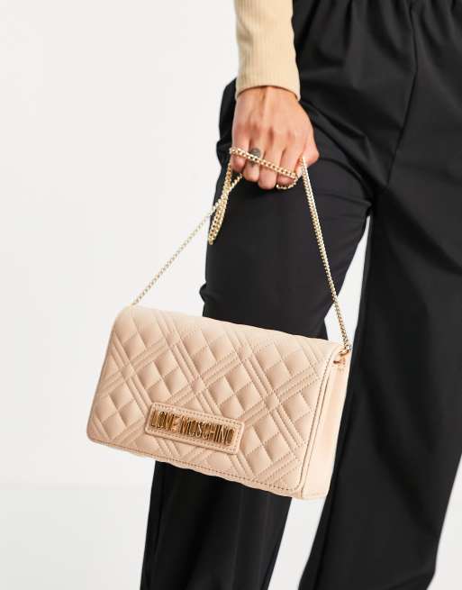 Moschino quilted cheap chain bag