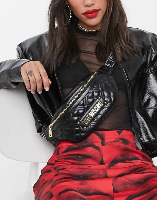 Love Moschino quilted fanny pack