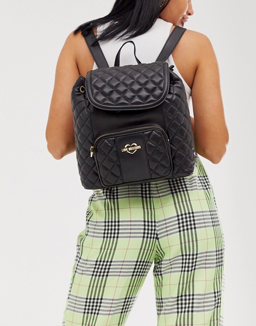 Love Moschino quilted faux leather backpack