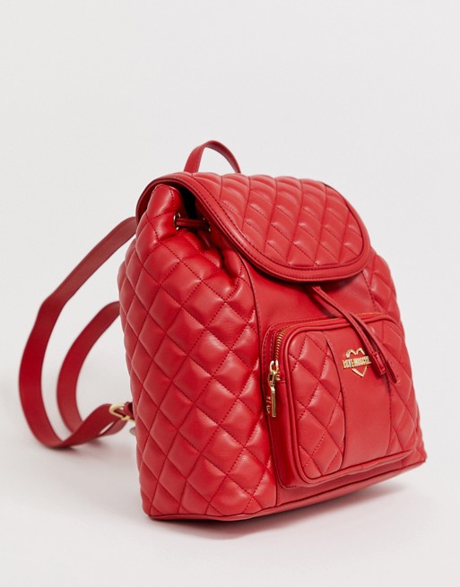 Love Moschino quilted faux leather backpack