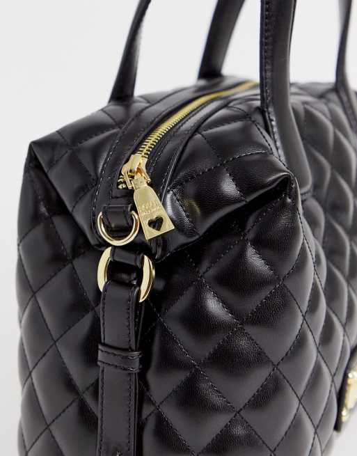 Love moschino 2025 quilted bowling bag