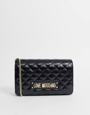moschino quilted crossbody bag