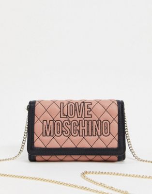 moschino quilted purse