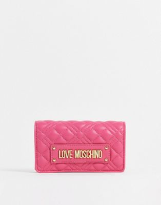 Love Moschino quilted purse in pink