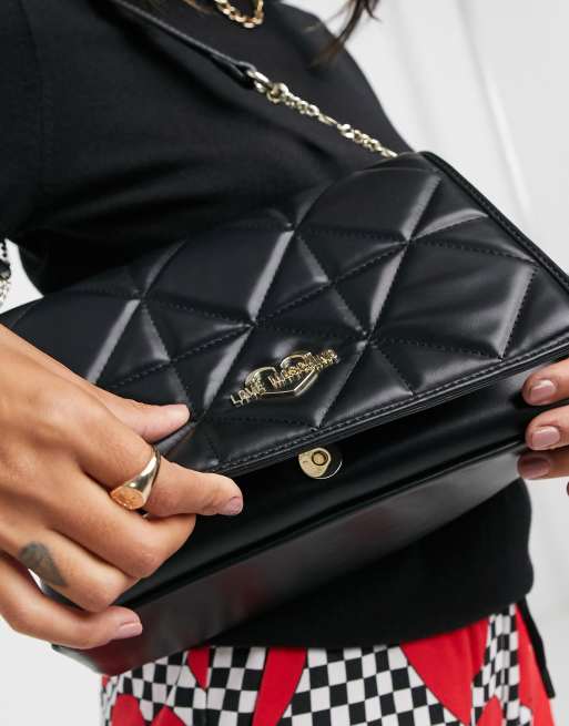 Love moschino diamond quilted shoulder bag hot sale