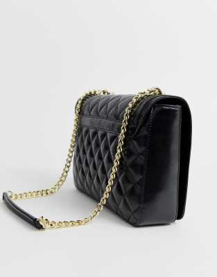 love moschino quilted soft shoulder bag