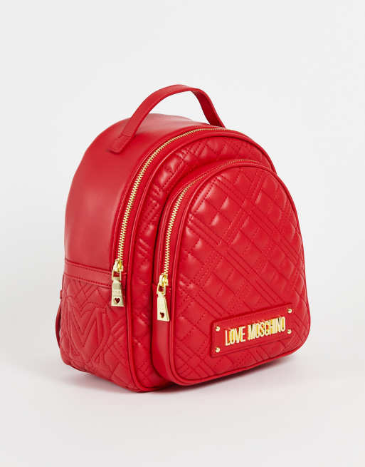 Love moschino hot sale red backpack