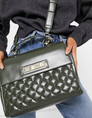 love moschino quilted tote