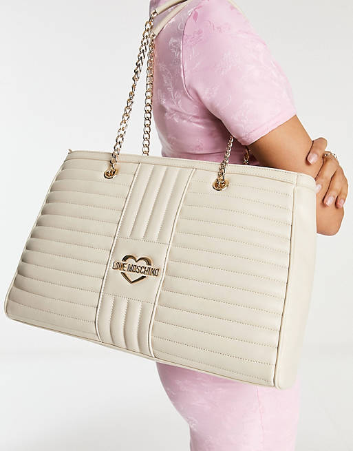Womens Bags Satchel bags and purses Love Moschino Satchel in White 