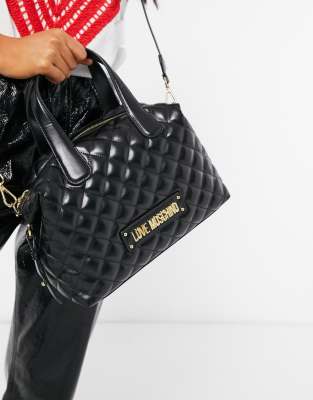 love moschino quilted shopper bag