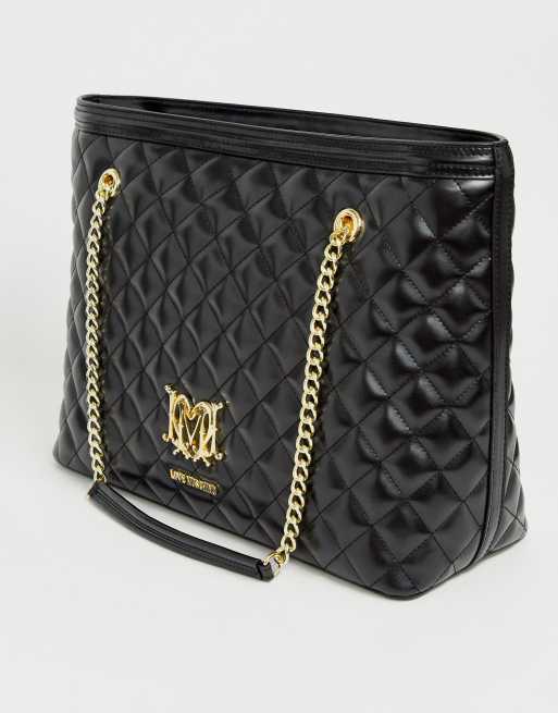 Love moschino 2024 quilted shopper