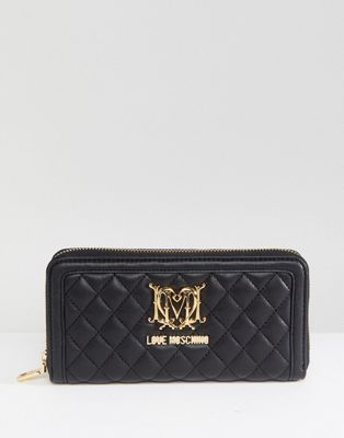 love moschino quilted wallet