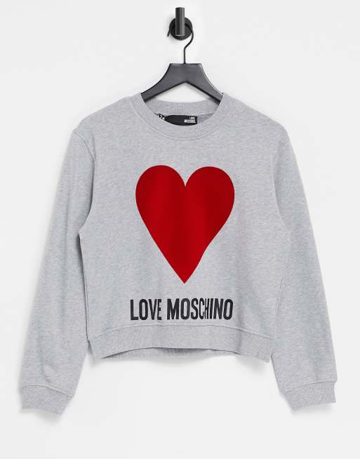 Love moschino hot sale heart sweatshirt