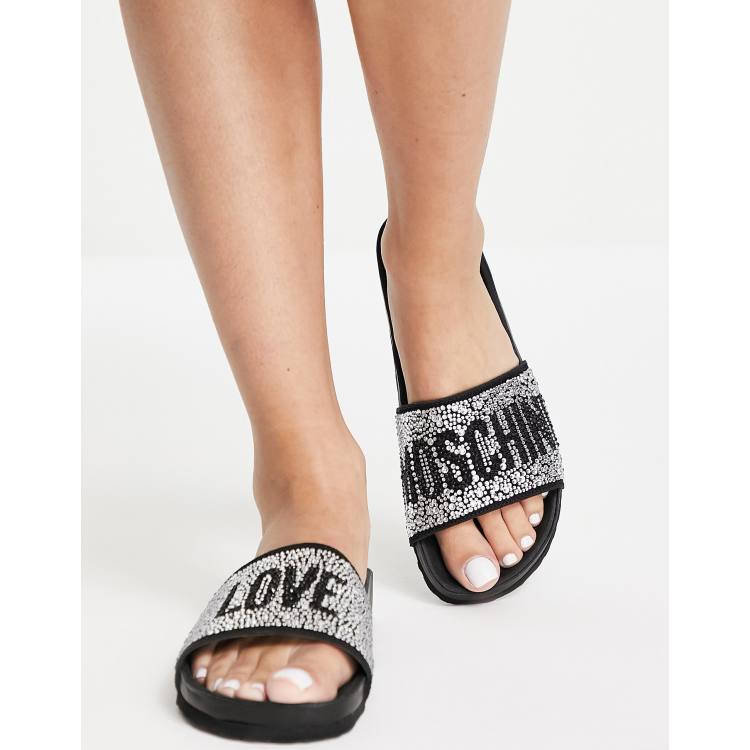 Moschino sliders online ladies