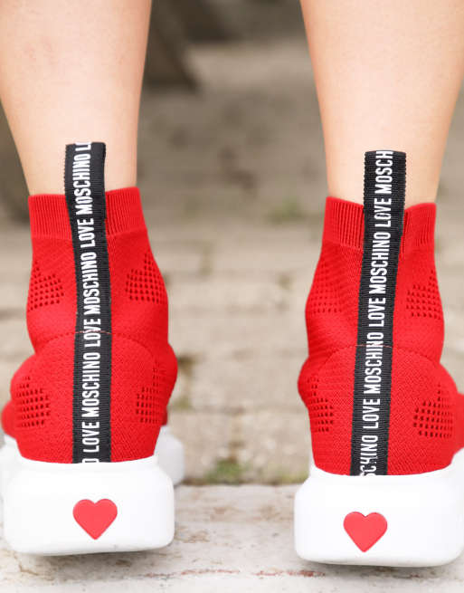 Love Moschino – Röda träningsskor, 2 av 4