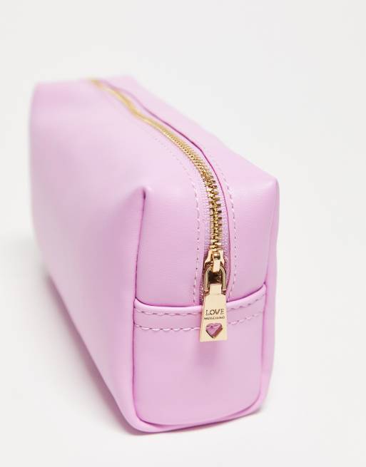 Love Moschino – Rosa sminkväska med hjärtlogga, 4 av 4