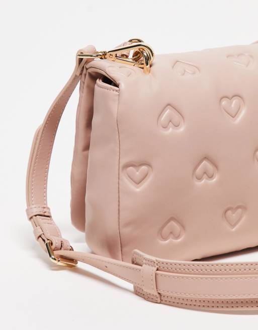 Love Moschino – Rosa väska med präglat hjärta, 3 av 4