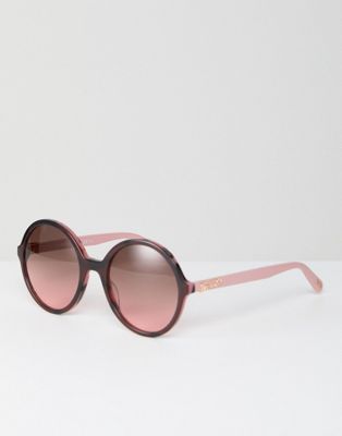 moschino round sunglasses