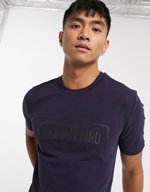 Love Moschino rubber logo t-shirt