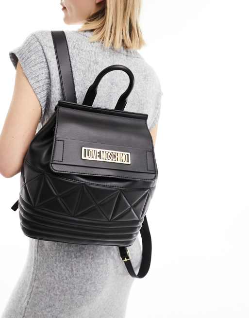 Love Moschino Rucksack in Schwarz ASOS