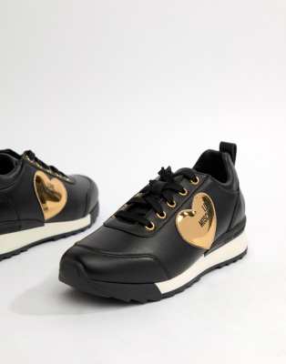 love moschino heart runner trainers