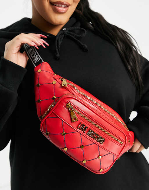 Love Moschino Sac banane clout Rouge ASOS