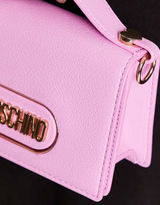 Love Moschino - Sac bandoulière avec poignée supérieure - Rose, 2 de 4
