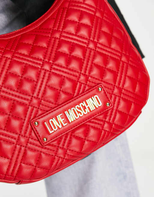 Love Moschino - Sac porté épaule matelassé - Rouge, 2 de 4