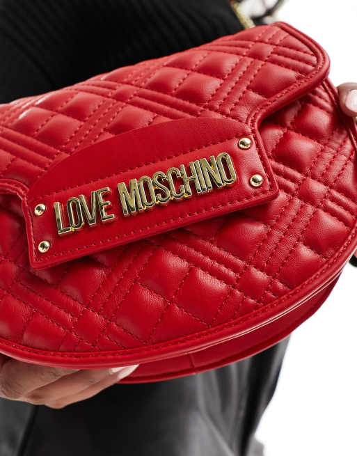 Love Moschino - Sac porté épaule matelassé - Rouge, 2 de 4