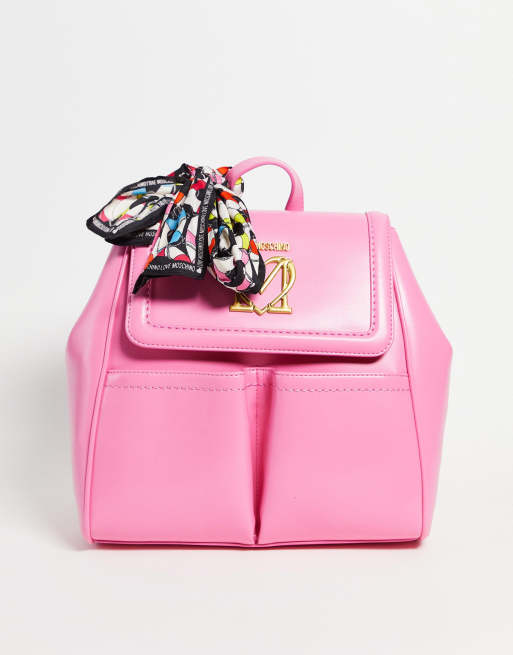 Love moschino pink discount backpack