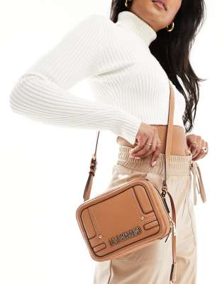 Love Moschino - Schultertasche in Hellbraun-Brown