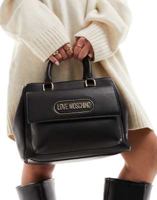 Love Moschino Schultertasche Damen – Schwarz, Mit Abnehmbarer Kette, Mehrere Tragemöglichkeiten