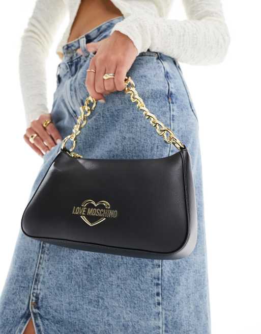 Love Moschino – Schultertasche in Schwarz