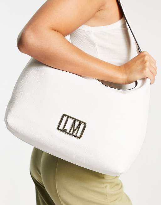 Love Moschino – Schultertasche in Weiß