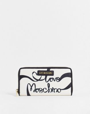 Love Moschino script logo purse in multi