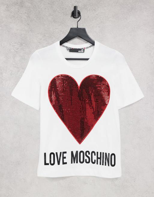 Sequin heart t outlet shirt