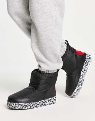 Love Moschino Love Moschino short Snow boots with logo sole in black