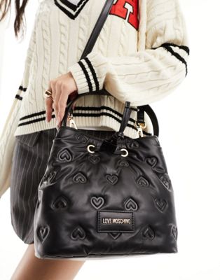 Love Moschino shoulder bag in black - ASOS Price Checker