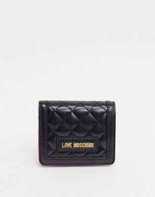 Love Moschino small quilted purse in 