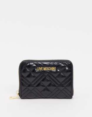 black love moschino purse