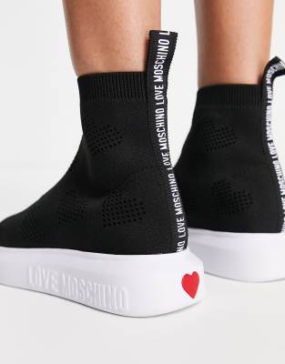 moschino sock trainers womens