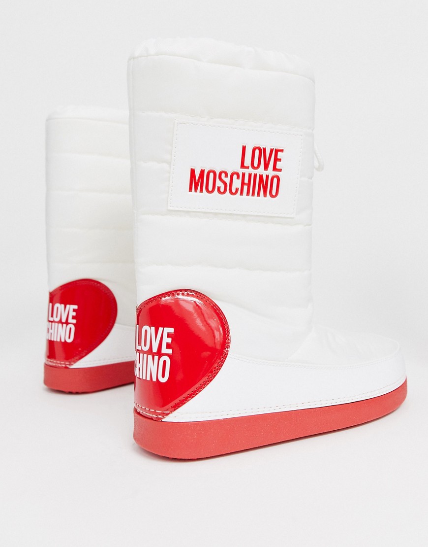 Love Moschino - Sneeuwlaarzen-Wit