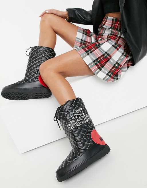 Moschino graffiti clearance boots