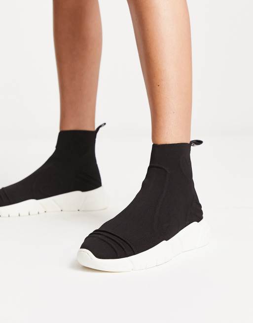 Love Moschino sock trainer in black | ASOS