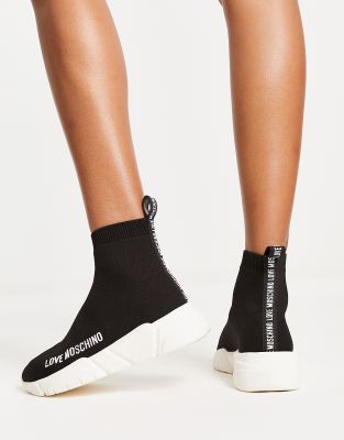 moschino sock sneakers
