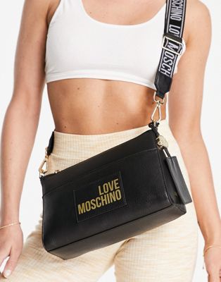 Love Moschino Sporty Love crossbody bag in black - ASOS Price Checker