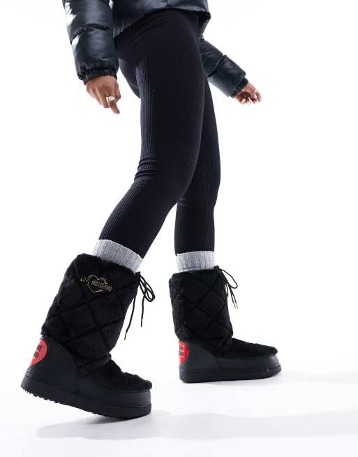 Love Moschino Stivali alti neri ASOS