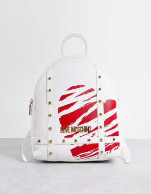 Love Moschino stud detail backpack in multi