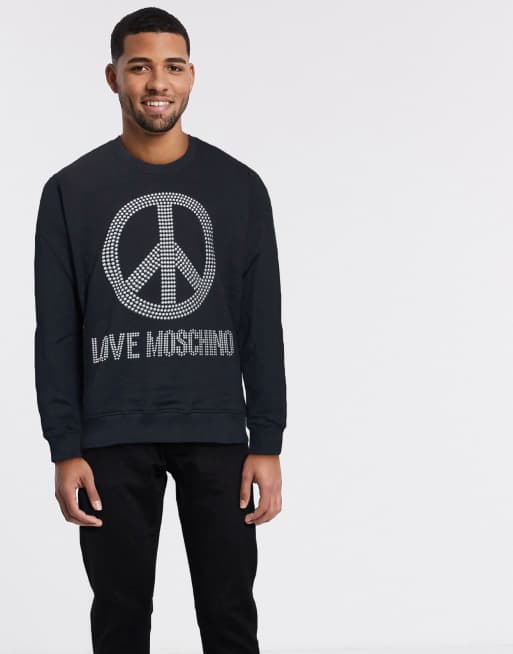 Moschino studded discount sweatshirt